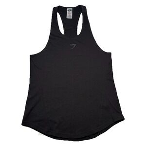 Gymshark Racerback Tank Top Womens XS Black Athletic Workout Gym Training